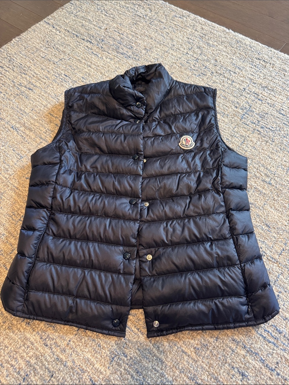 Moncler navy puffer vest size 1 EUC